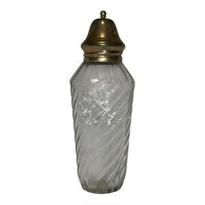 Jean Nate Vintage Glass Shaker Bottle 4 Oz. Empty EUC